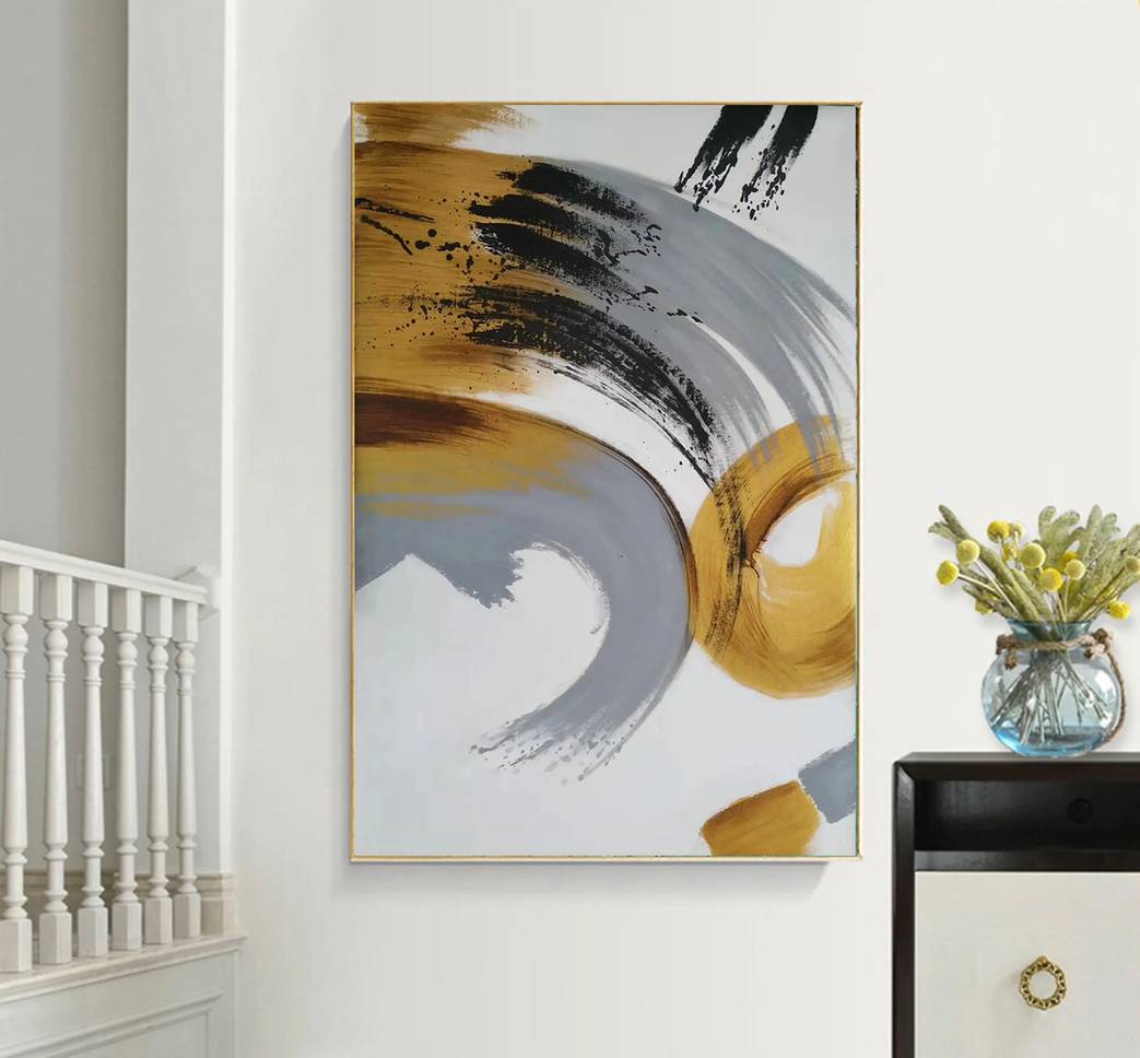 You Black Dining Modern Abstract Canvas Artwork GJ7UE wall art